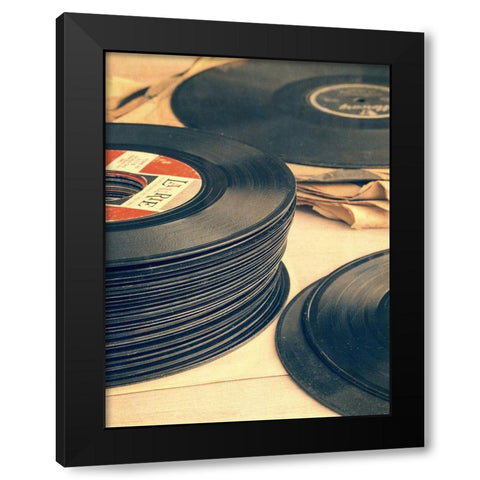 Old 45s Black Modern Wood Framed Art Print with Double Matting by Fielding, Edward M.