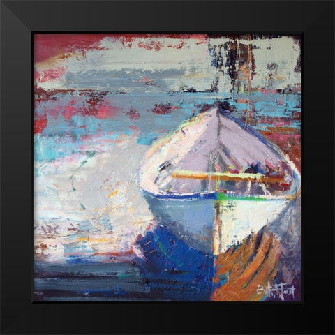 Tidal Uber Navigation Black Modern Wood Framed Art Print by Forst, Beth A.