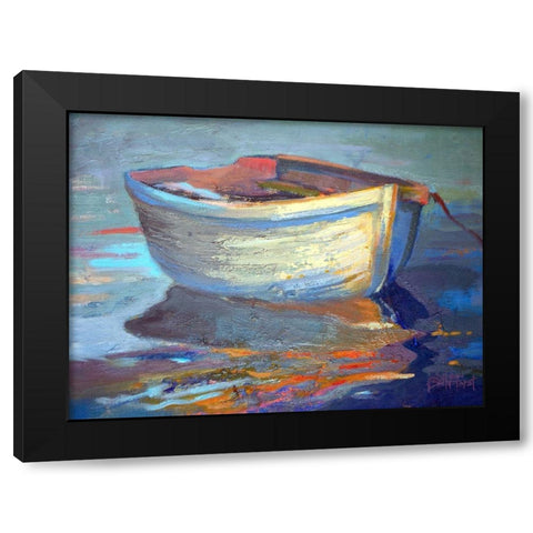 Sail Away Black Modern Wood Framed Art Print by Forst, Beth A.