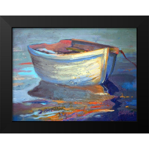 Sail Away Black Modern Wood Framed Art Print by Forst, Beth A.