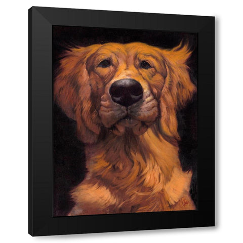 Golden Black Modern Wood Framed Art Print with Double Matting by Fluharty, Thomas