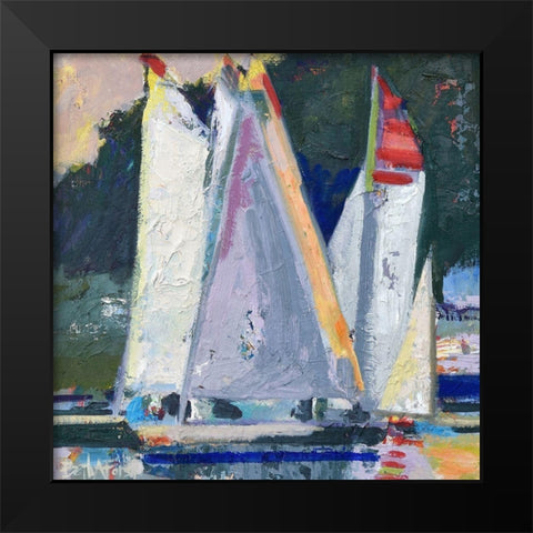 Waiting For Wind Black Modern Wood Framed Art Print by Forst, Beth A.