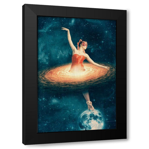 Prima Ballerina Assoluta Black Modern Wood Framed Art Print by Flores, Paula Belle