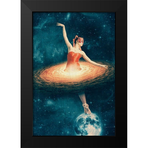 Prima Ballerina Assoluta Black Modern Wood Framed Art Print by Flores, Paula Belle
