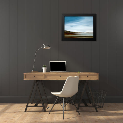 Elements Black Modern Wood Framed Art Print by Fleury, Rick