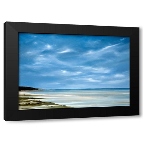 Outgoing Tide Black Modern Wood Framed Art Print by Fleury, Rick