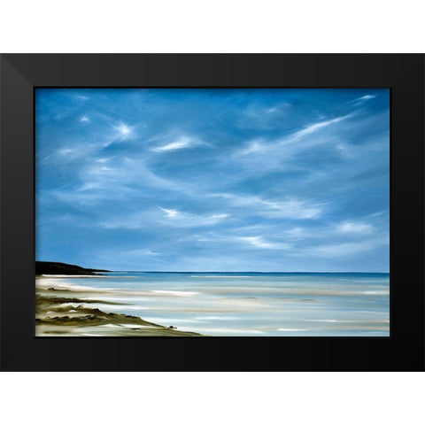 Outgoing Tide Black Modern Wood Framed Art Print by Fleury, Rick