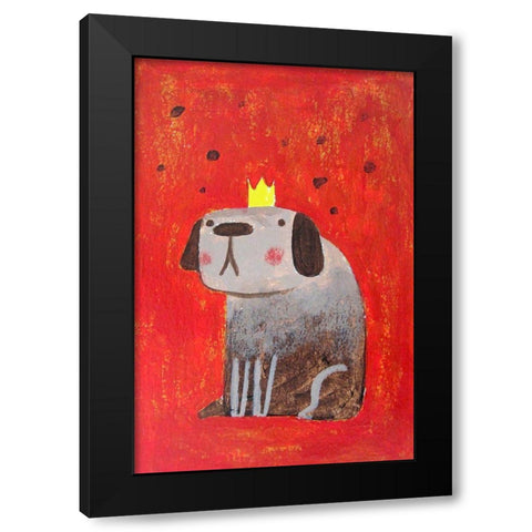 Little King Black Modern Wood Framed Art Print by Filiuta, Robert