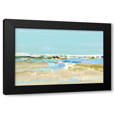 Serenity At Sea Black Modern Wood Framed Art Print by Finn, Tina