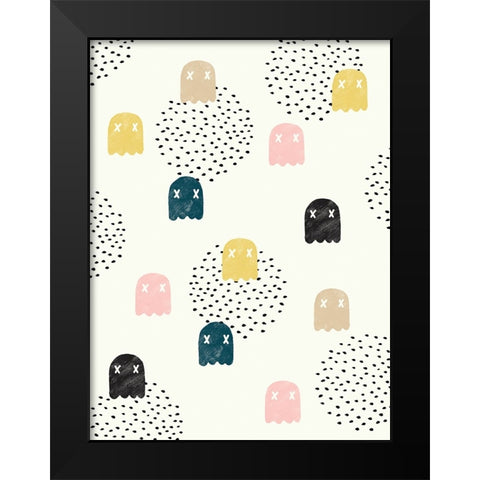 Dead Ghosts Black Modern Wood Framed Art Print by Farkas, Robert