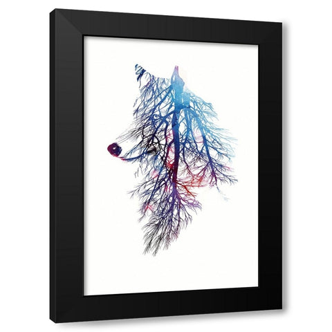 My Roots Black Modern Wood Framed Art Print with Double Matting by Farkas, Robert