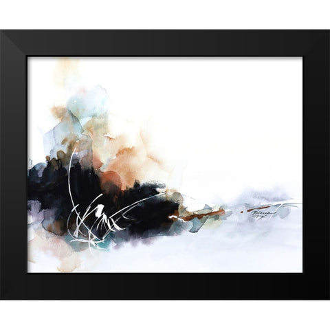 Flash of White Black Modern Wood Framed Art Print by Fox, Rebecca