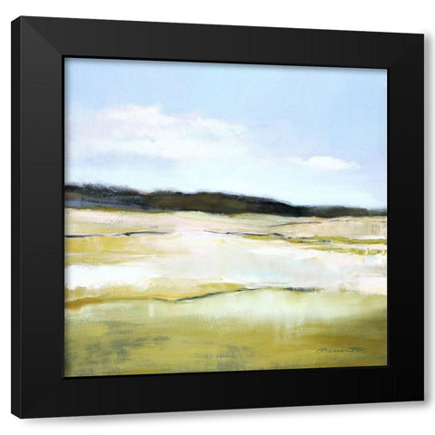 Hillside Black Modern Wood Framed Art Print by Fox, Rebecca