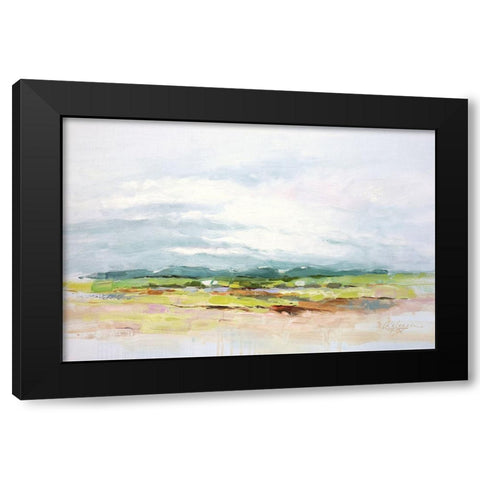 One Cloudy Day Black Modern Wood Framed Art Print with Double Matting by Fox, Rebecca