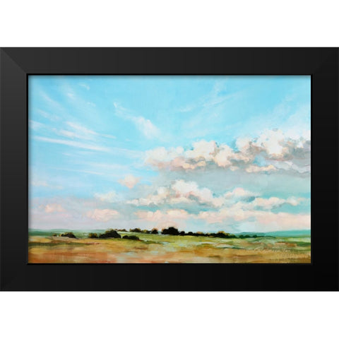 Perfection Black Modern Wood Framed Art Print by Fox, Rebecca