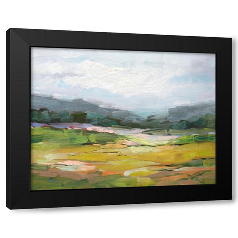 Quiet Place Black Modern Wood Framed Art Print by Fox, Rebecca