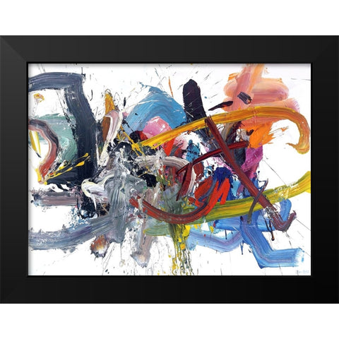 Flash of Thought Black Modern Wood Framed Art Print by Fai, Fong