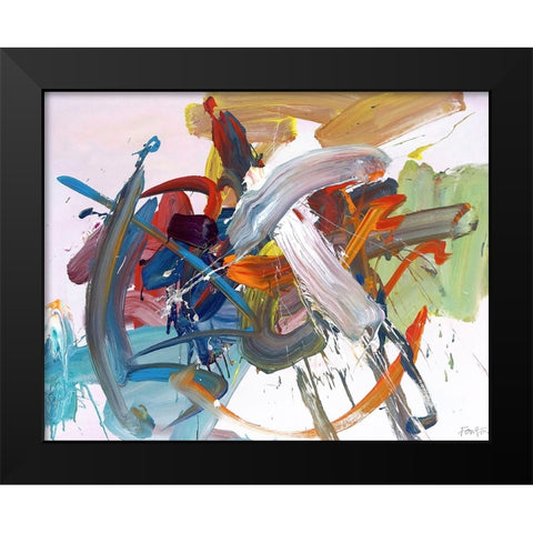 Time Has Wings Black Modern Wood Framed Art Print by Fai, Fong