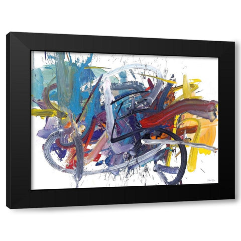 Unruly Moments Black Modern Wood Framed Art Print by Fai, Fong
