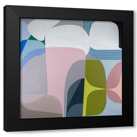 Skyways Black Modern Wood Framed Art Print with Double Matting by Griese, Marion