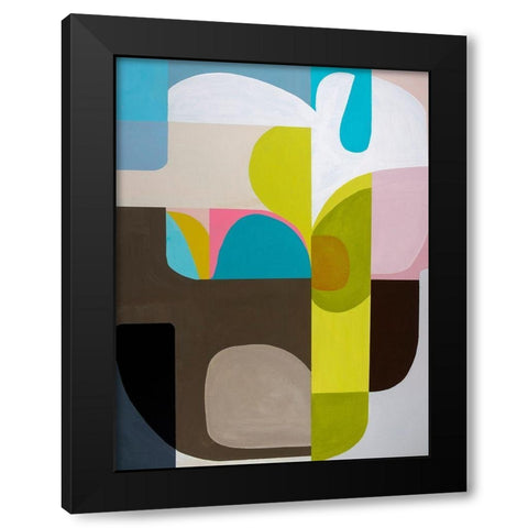 Tangled Sky and Garden Black Modern Wood Framed Art Print with Double Matting by Griese, Marion