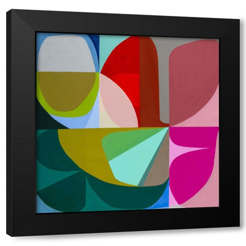 To the Green Just Beginning Black Modern Wood Framed Art Print by Griese, Marion