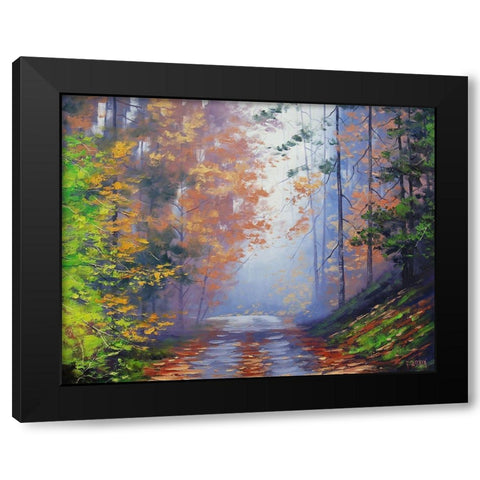 Autumn Forest Black Modern Wood Framed Art Print by Gercken, Graham
