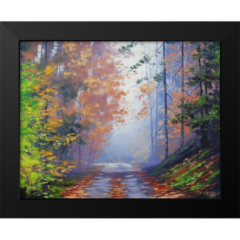 Autumn Forest Black Modern Wood Framed Art Print by Gercken, Graham