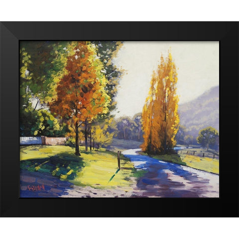 Autumn Light Black Modern Wood Framed Art Print by Gercken, Graham