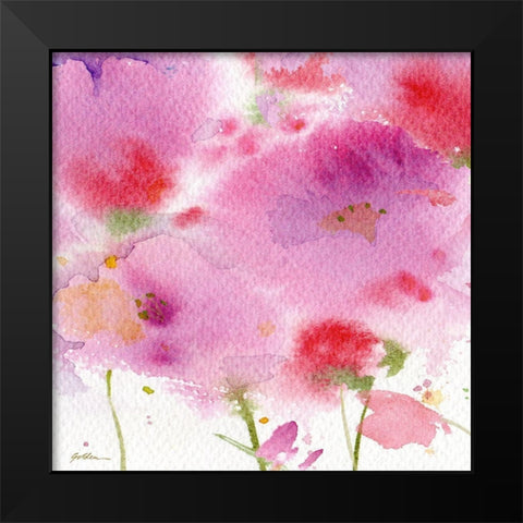 Serenade Black Modern Wood Framed Art Print by Golden, Sheila