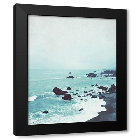 Dusk at the Sea Black Modern Wood Framed Art Print by Grainne, Lupen