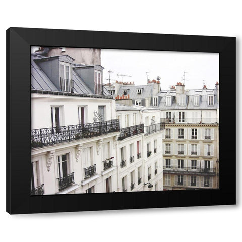 Montmartre Black Modern Wood Framed Art Print with Double Matting by Grainne, Lupen