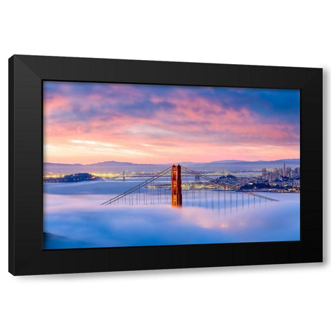 Anomaly Black Modern Wood Framed Art Print by Gordon, Dave