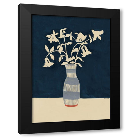 Limoges Vase Black Modern Wood Framed Art Print with Double Matting by Galante, Megan