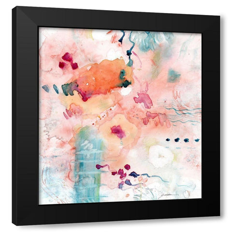 Emergence Black Modern Wood Framed Art Print with Double Matting by Golden, Sheila