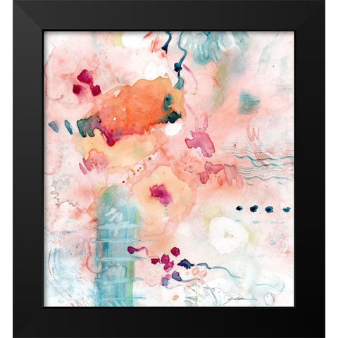 Emergence Black Modern Wood Framed Art Print by Golden, Sheila