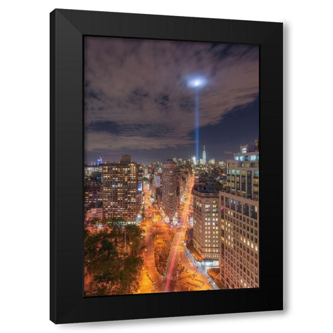 Rooftop Break Black Modern Wood Framed Art Print with Double Matting by Getty, Bruce