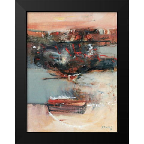 Voyage No. 1 Black Modern Wood Framed Art Print by Gocan, Simona