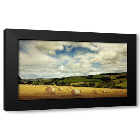 Summer Time Black Modern Wood Framed Art Print with Double Matting by Goncalves, Adelino