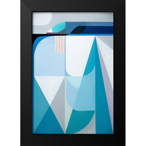 Frozen Shores Black Modern Wood Framed Art Print by Griese, Marion