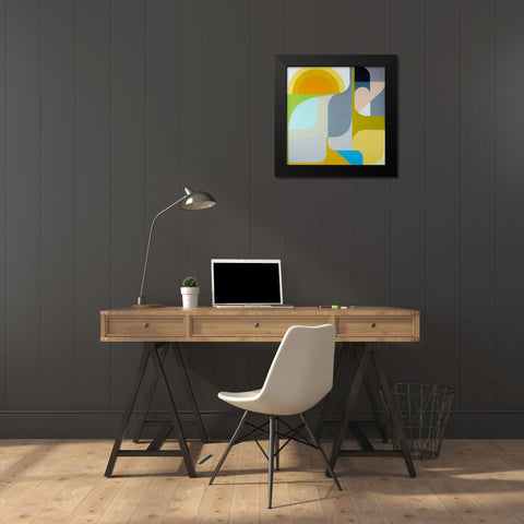 The Sun Does Shine Black Modern Wood Framed Art Print by Griese, Marion