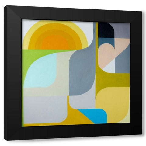 The Sun Does Shine Black Modern Wood Framed Art Print by Griese, Marion