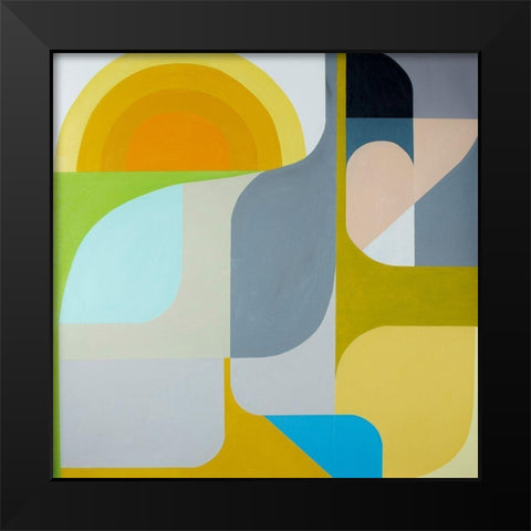 The Sun Does Shine Black Modern Wood Framed Art Print by Griese, Marion