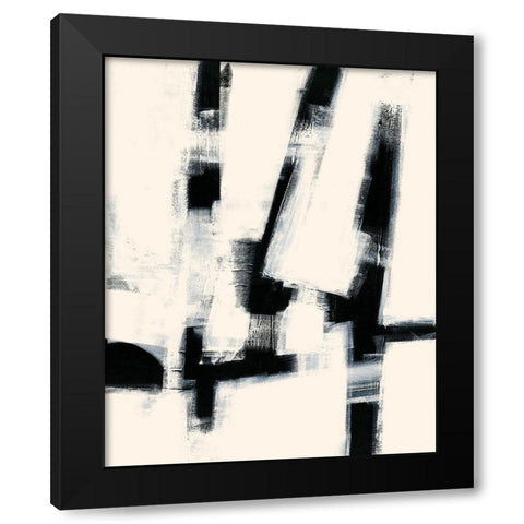 In The Shadows Black Modern Wood Framed Art Print by Greenberg, Ilana