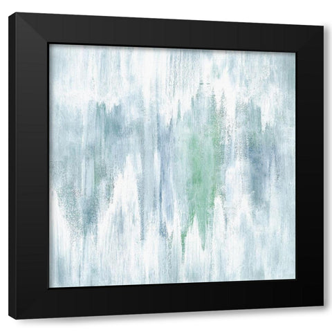 Ocean Mist Black Modern Wood Framed Art Print with Double Matting by Greenberg, Ilana