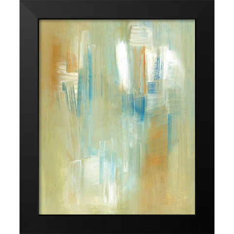 Swept Away Black Modern Wood Framed Art Print by Greenberg, Ilana