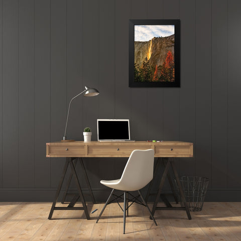 The Lost Fire Black Modern Wood Framed Art Print by Gordon, Dave