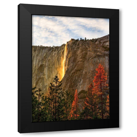 The Lost Fire Black Modern Wood Framed Art Print by Gordon, Dave