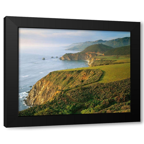 Bixby Bridge Black Modern Wood Framed Art Print by Gavrilis, John