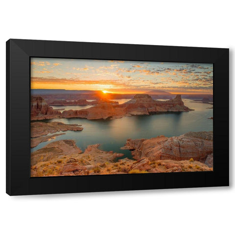 Gunsight Sunrise Black Modern Wood Framed Art Print with Double Matting by Gavrilis, John